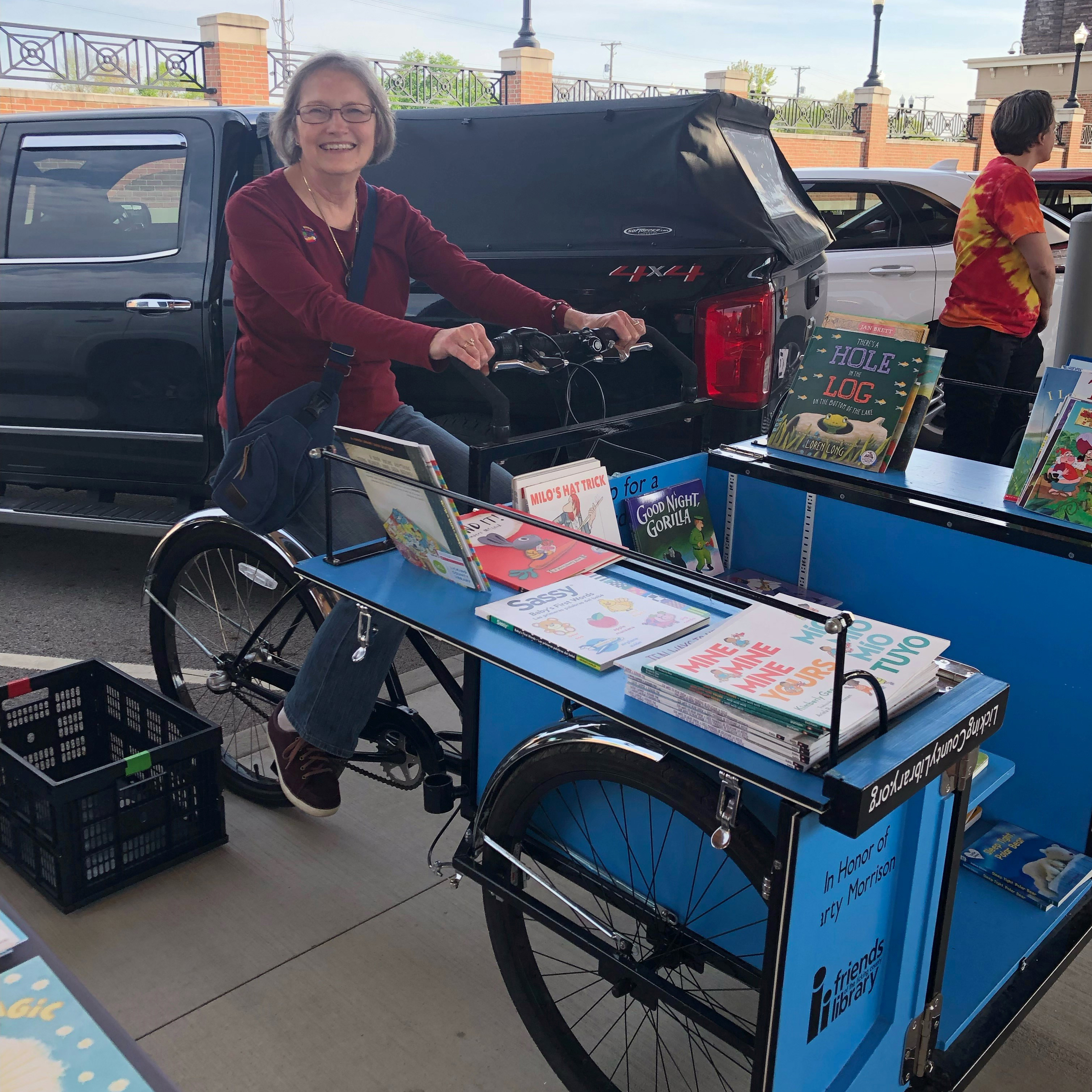 Friends of the Library book bike
